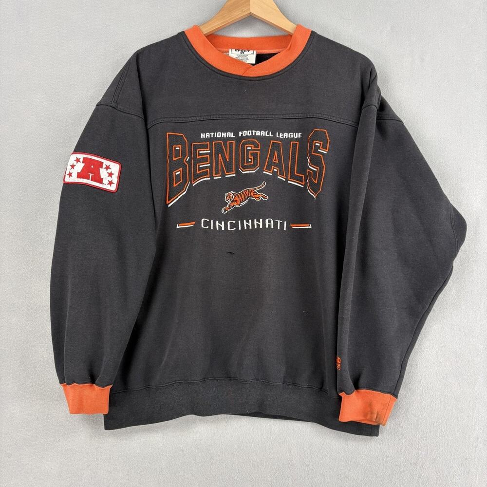 Vintage Cincinnati Bengals Sweatshirt Mens Large NFL Football Lee Sport 90s